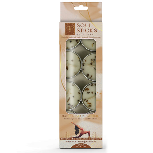 Packaged Manifestation Smudgies - Courage & Protection shown on a plain background