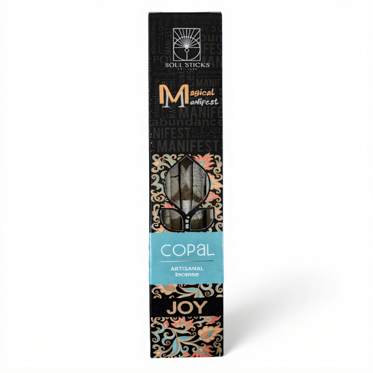Magical Manifest Copal Incense straight-on white background product photo