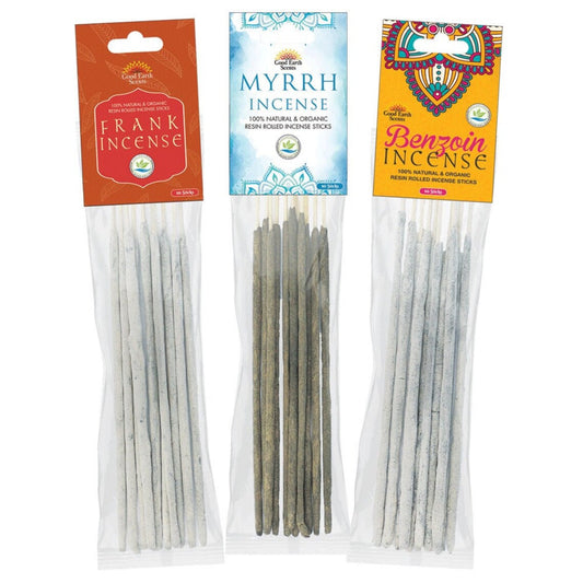 Natural Resin Rolled Incense Sticks 3 Pack