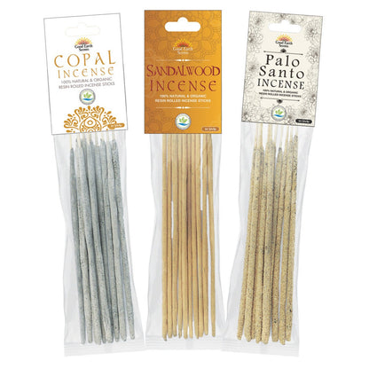 Natural Resin Rolled Incense Sticks 3 Pack