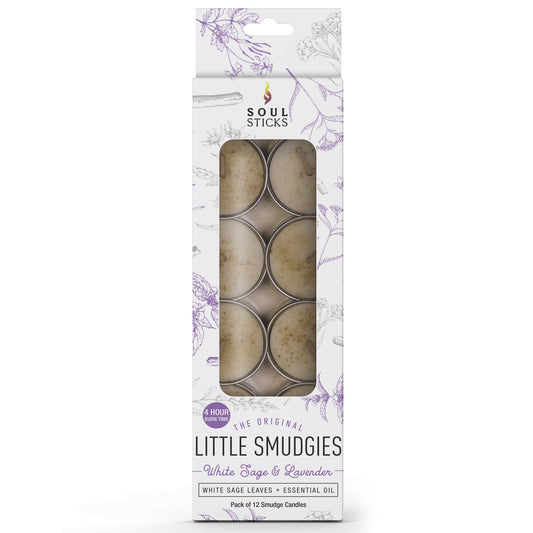Soul Sticks, 'Little Smudgies' White Sage & Lavender Smudge Candles Pack