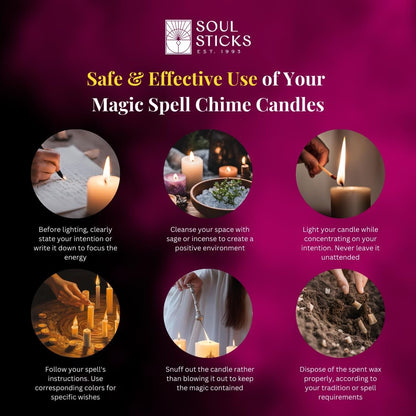 Soul Sticks 4 in. Magic Spell Chime Candles - 20 Pack