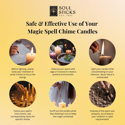 Soul Sticks 4 in. Magic Spell Chime Candles - 20 Pack