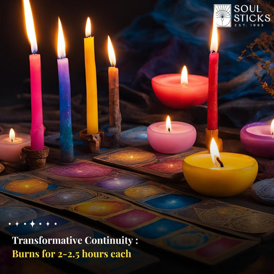 Scented ritual candle for meditation, manifestation, and spiritual energy work.