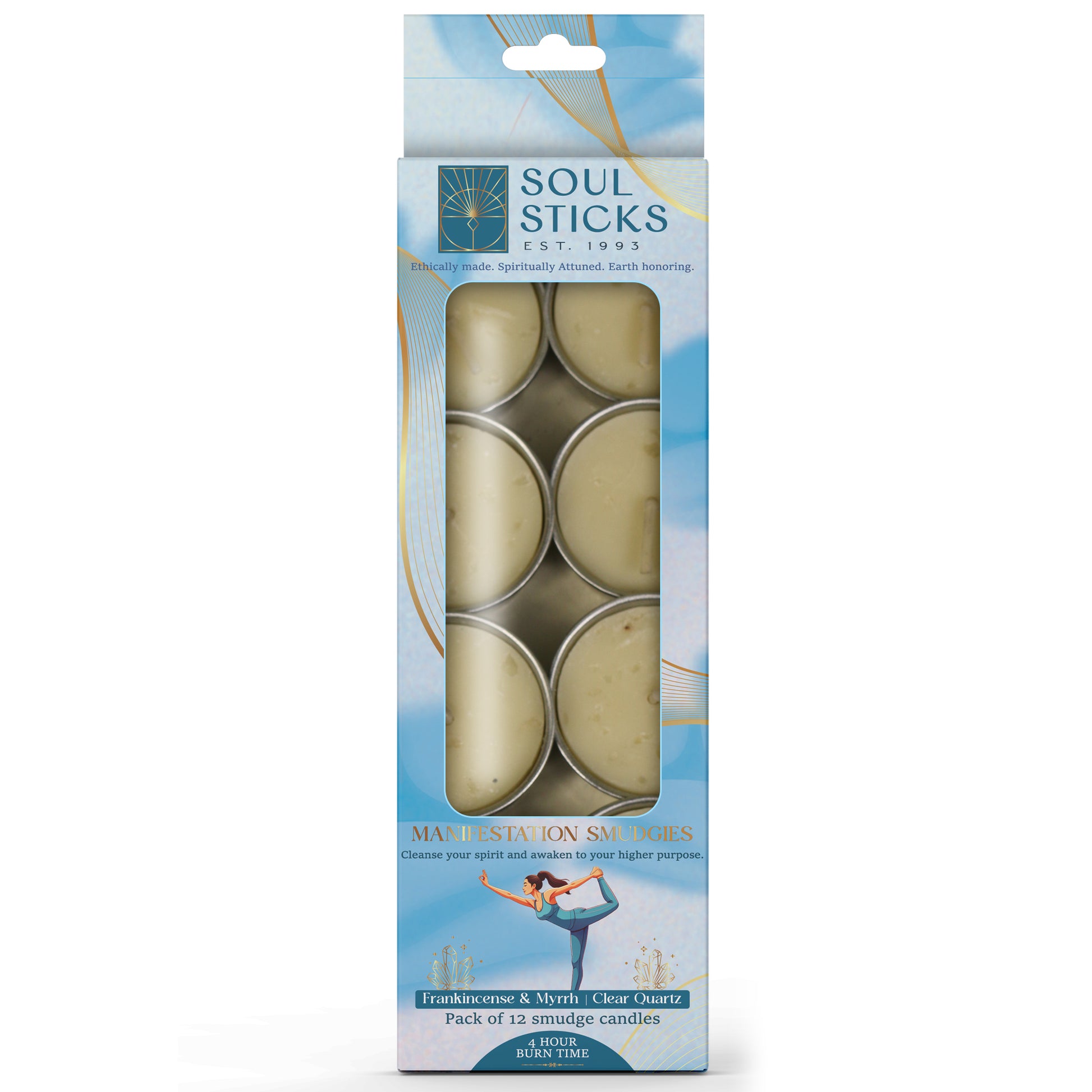 Packaged Manifestation Smudgies - Purification & Spiritual Awakening shown on a plain background