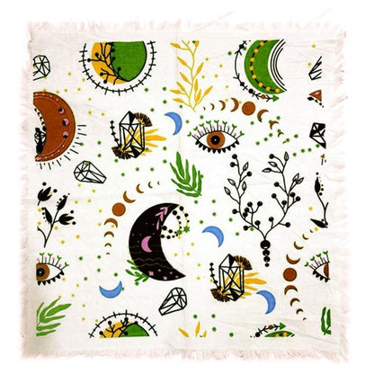 Mystical altar cloth for spiritual rituals, meditation, and ceremonial use