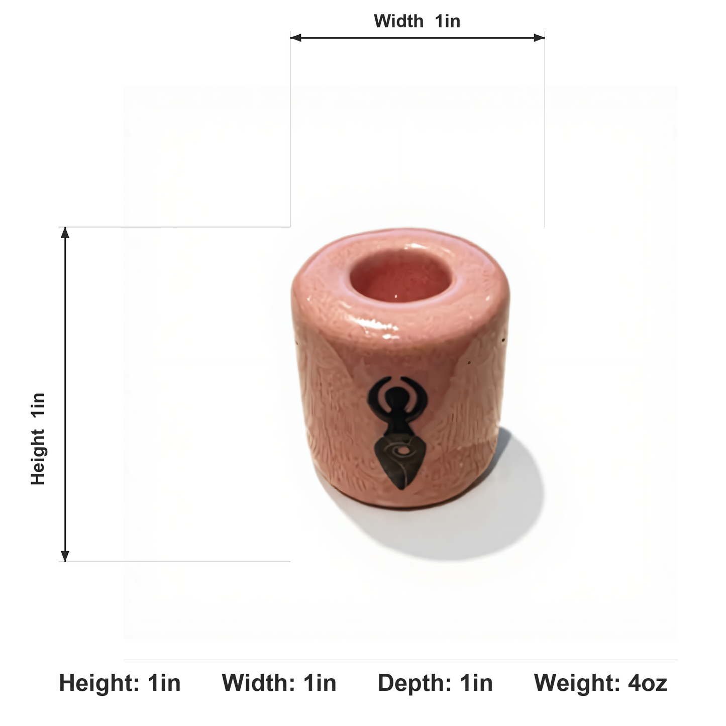Ceramic Candle Holder Pink image 5