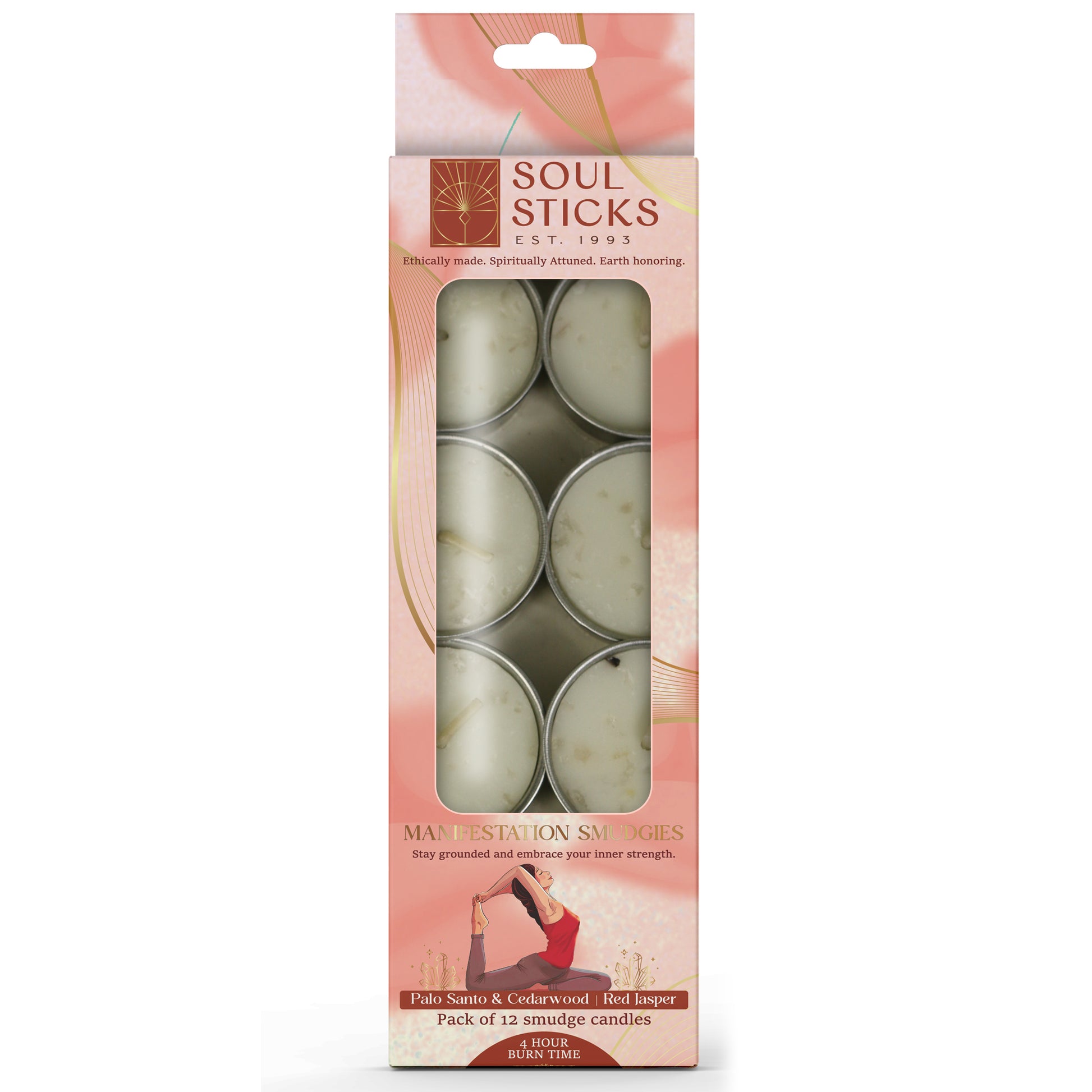 Packaged Manifestation Smudgies - Grounding & Strength shown on a plain background