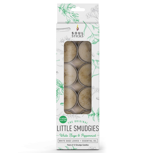 Soul Sticks, 'Little Smudgies' White Sage & Peppermint Smudge Candles Pack
