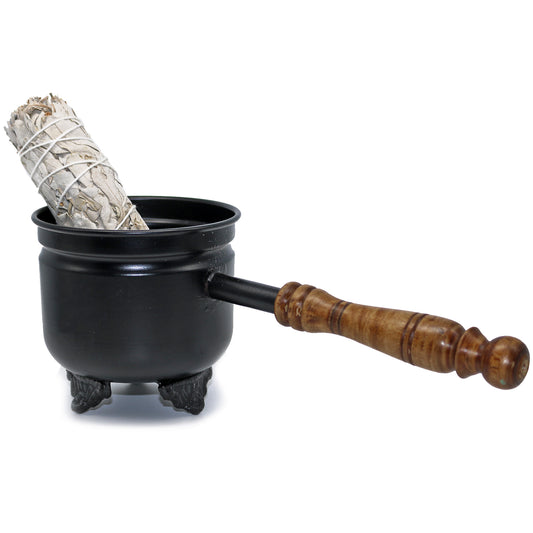 Decorative incense and oil burner for home, ritual, or spiritual practice.