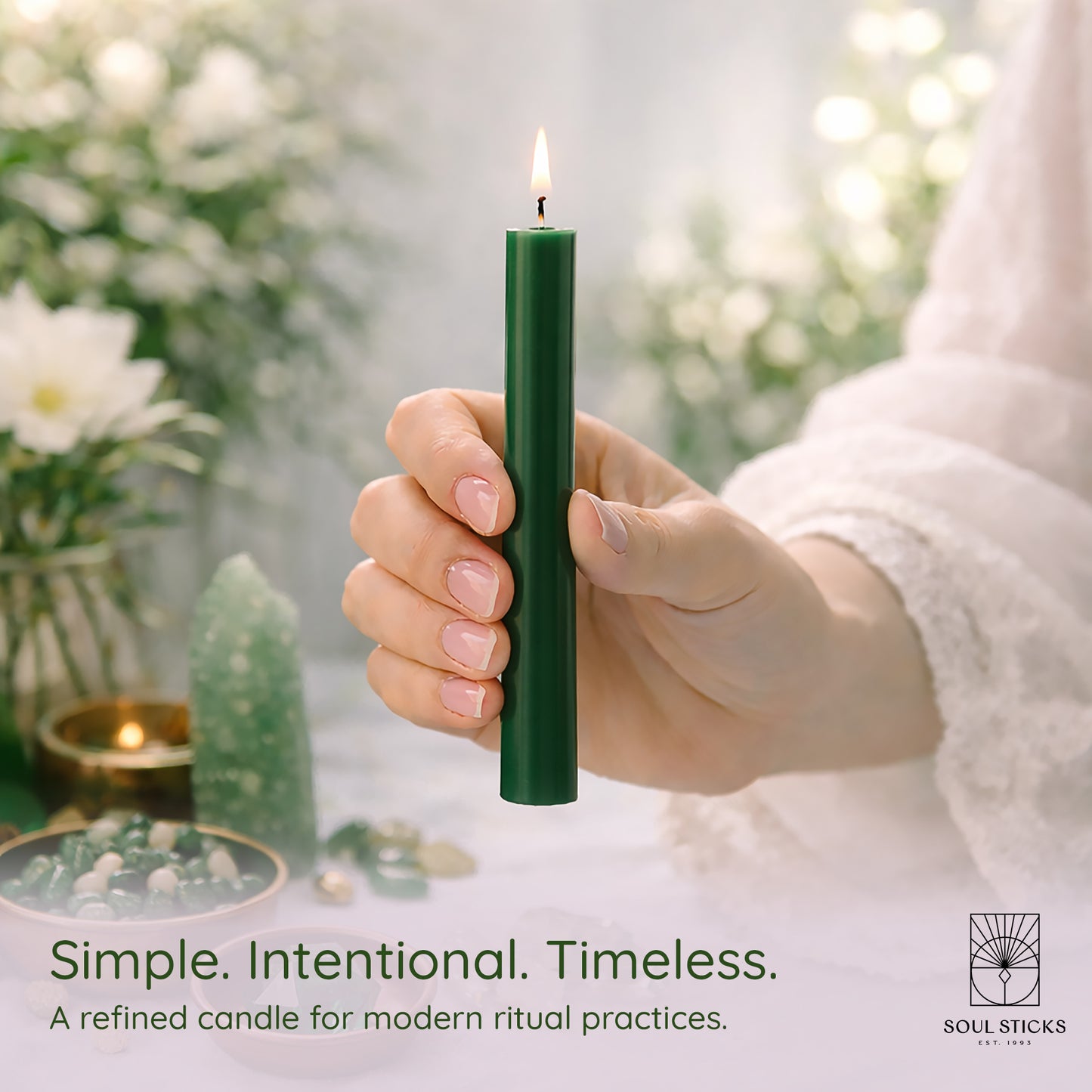 SOUL STICKS 4" Premium Magic Spell Chime Taper Candles Bulk 20 Pack for Rituals, Ceremonies, Meditation, Altar and Spells