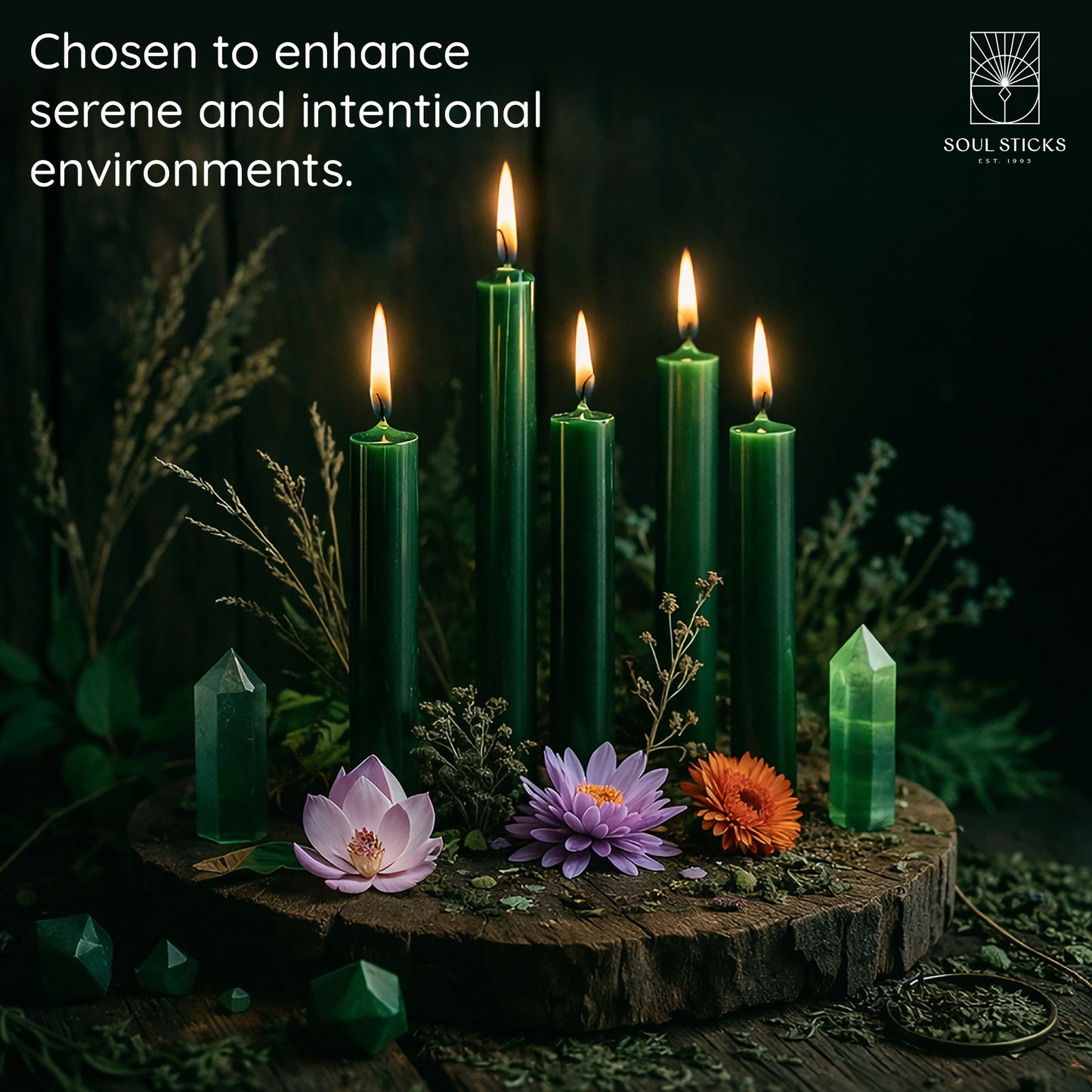 SOUL STICKS 4" Premium Magic Spell Chime Taper Candles Bulk 20 Pack for Rituals, Ceremonies, Meditation, Altar and Spells