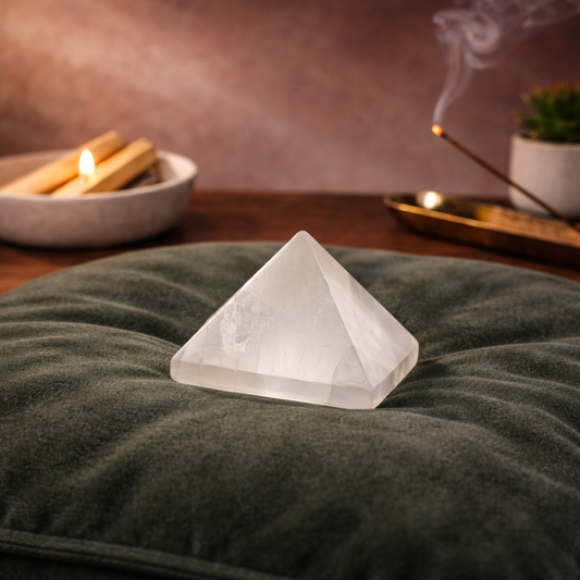 Selenite Pyramid (1.6")