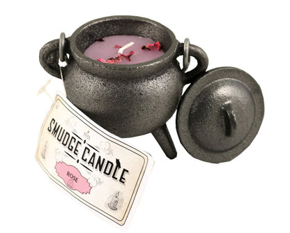 Cast iron cauldron for witchcraft rituals, smudging, and spiritual practices.