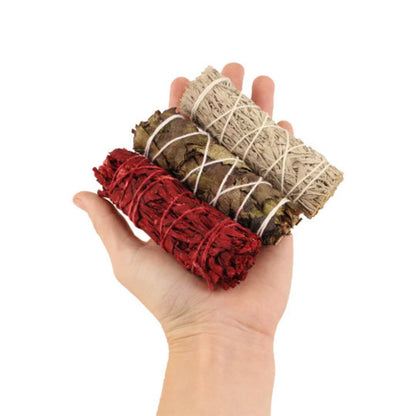Variety Sage Smudge Sticks Set with Smudge Guide, 12-Pack