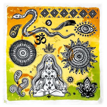 Mystical altar cloth for spiritual rituals, meditation, and ceremonial use