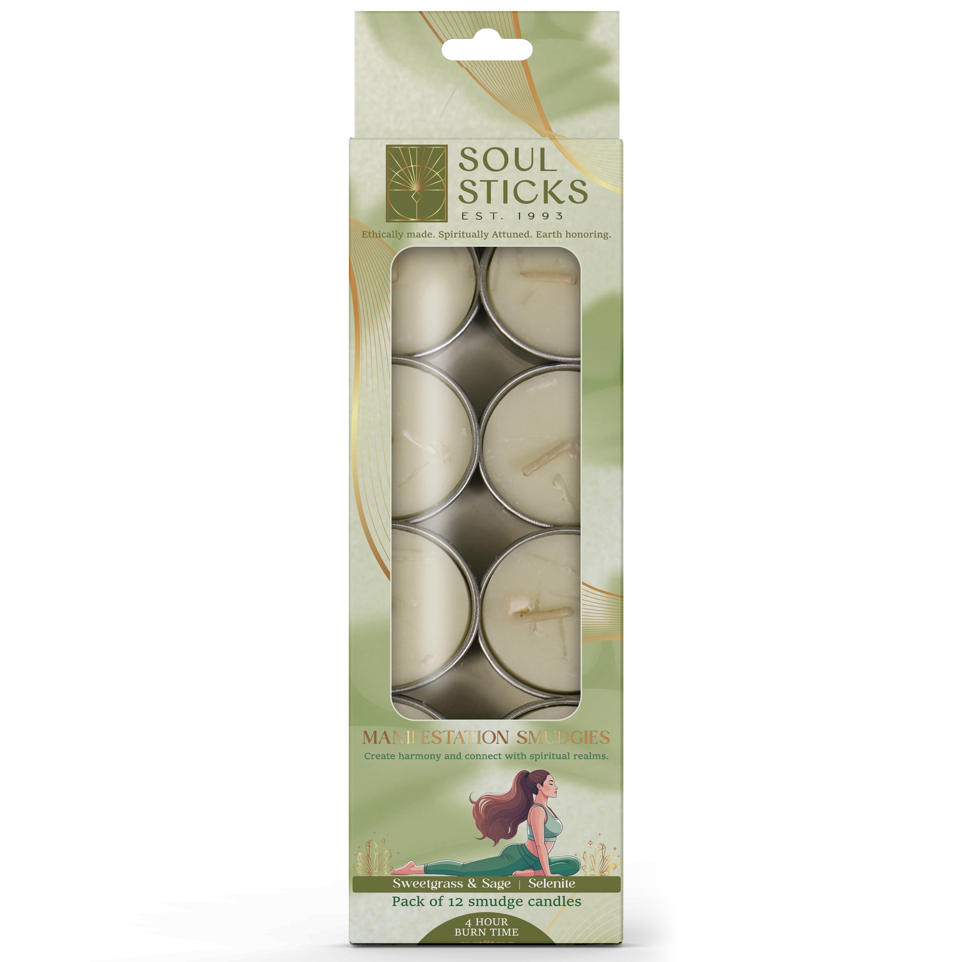 Packaged Manifestation Smudgies - Harmony & Spiritual Connection shown on a plain background