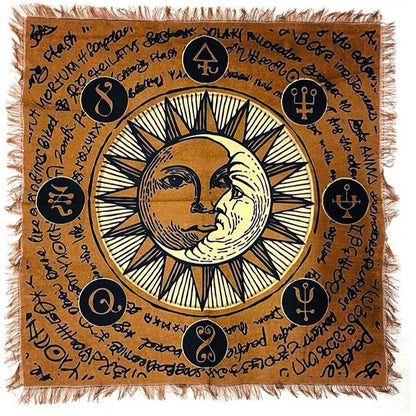 Mystical altar cloth for spiritual rituals, meditation, and ceremonial use