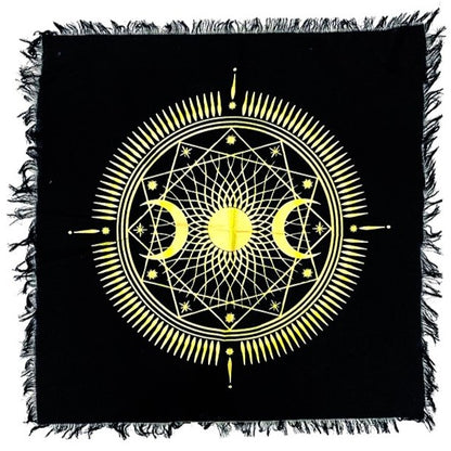 Mystical altar cloth for spiritual rituals, meditation, and ceremonial use