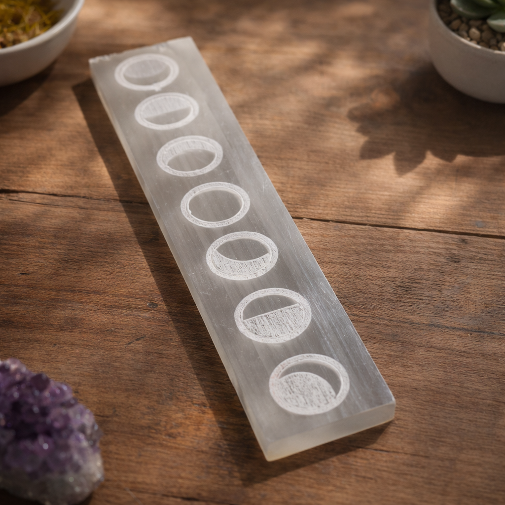 Selenite The Moon Incense Burners (8")
