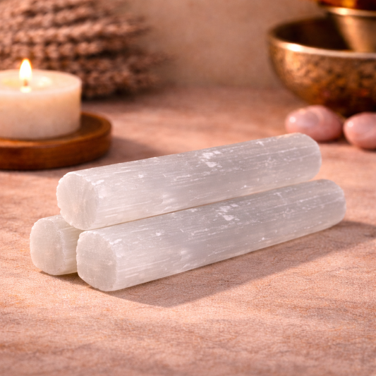3 Pack Selenite Wands (6")