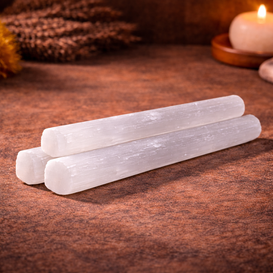 3 Pack Selenite Wands (8")