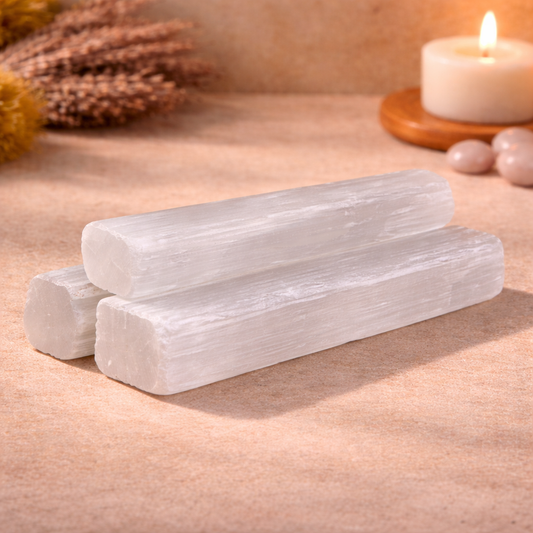 3 Pack Selenite Wands (4")