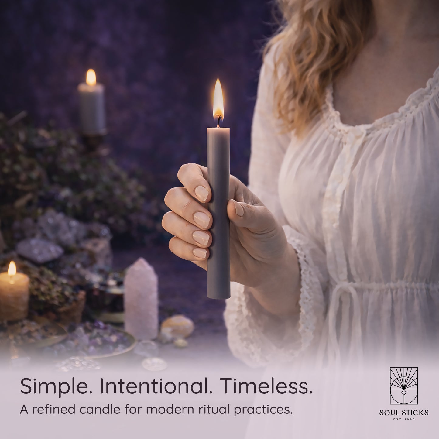 SOUL STICKS 4" Premium Magic Spell Chime Taper Candles Bulk 20 Pack for Rituals, Ceremonies, Meditation, Altar and Spells