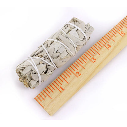 White Sage Smudge Sticks with Smudge Guide, 6-Pack