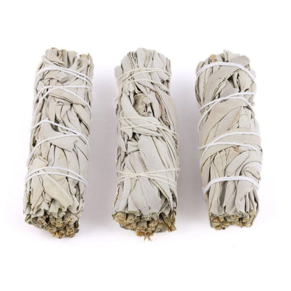 White Sage Smudge Sticks with Smudge Guide, 6-Pack