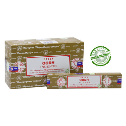 Satya Oodh Incense Sticks 15 g, 12-Box Case