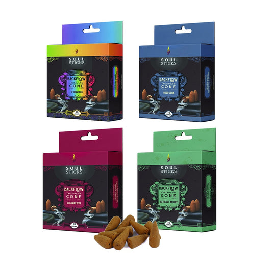 Soul Sticks, Good Karma Assorted Backflow Cones (4 PK)